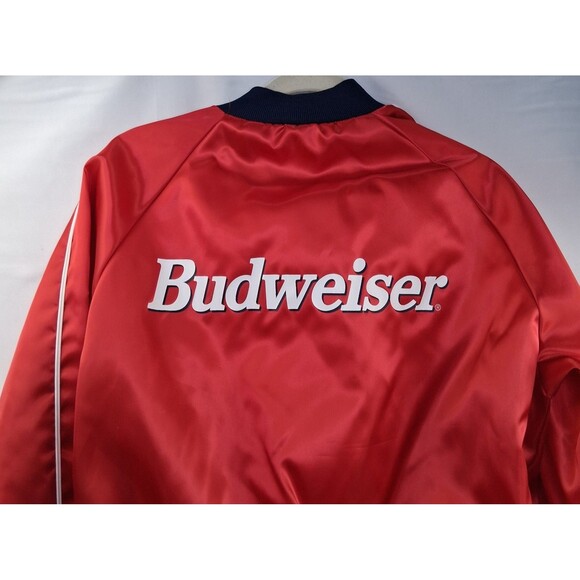 Vintage Satin Budweiser King of Beers Jacket Size L Excellent Condition - Picture 7 of 16